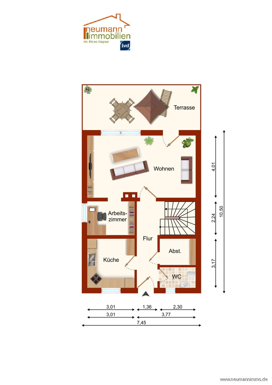 Doppelhaushälfte zum Kauf 259.000 € 4 Zimmer 115,2 m²<br/>Wohnfläche 898 m²<br/>Grundstück Nassen Breitscheid 53547