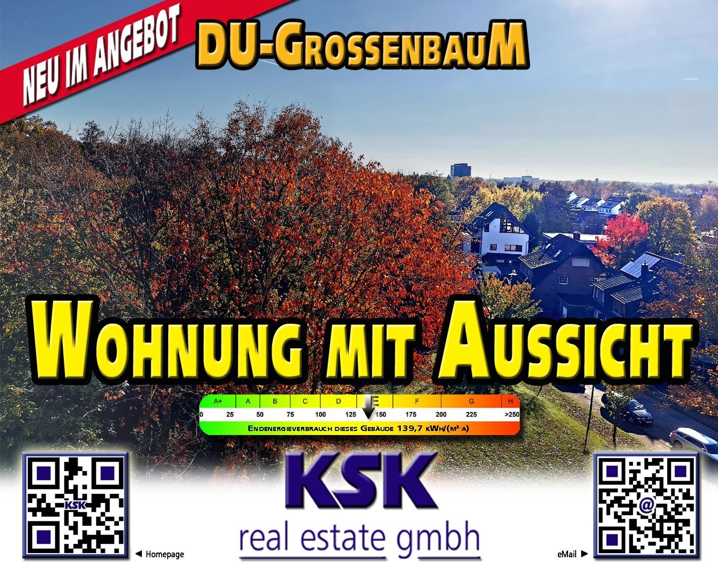 Wohnung zur Miete 460 € 2 Zimmer 60,9 m²<br/>Wohnfläche 6.<br/>Geschoss Rahm Duisburg 47269