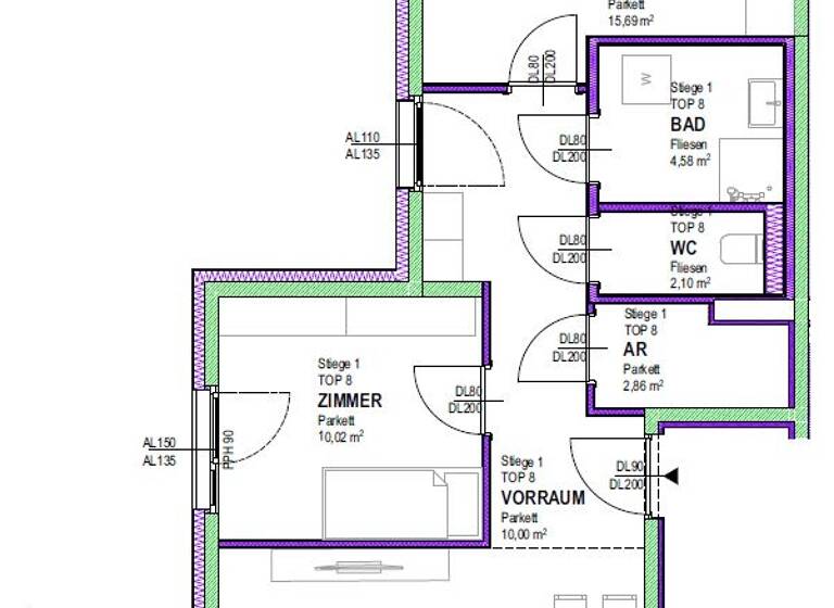Wohnung zum Kauf 349.996 € 3 Zimmer 65,4 m² Groß-Enzersdorf 2301