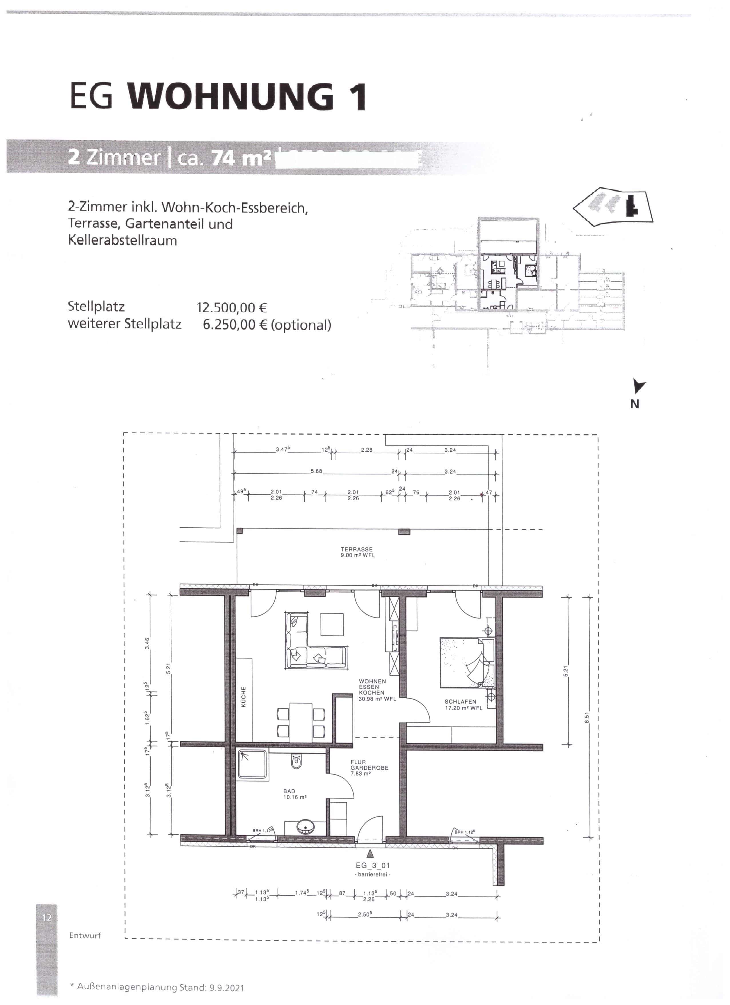 Wohnung zum Kauf provisionsfrei 280.000 € 2 Zimmer 74,1 m²<br/>Wohnfläche Laubach Laubach 35321