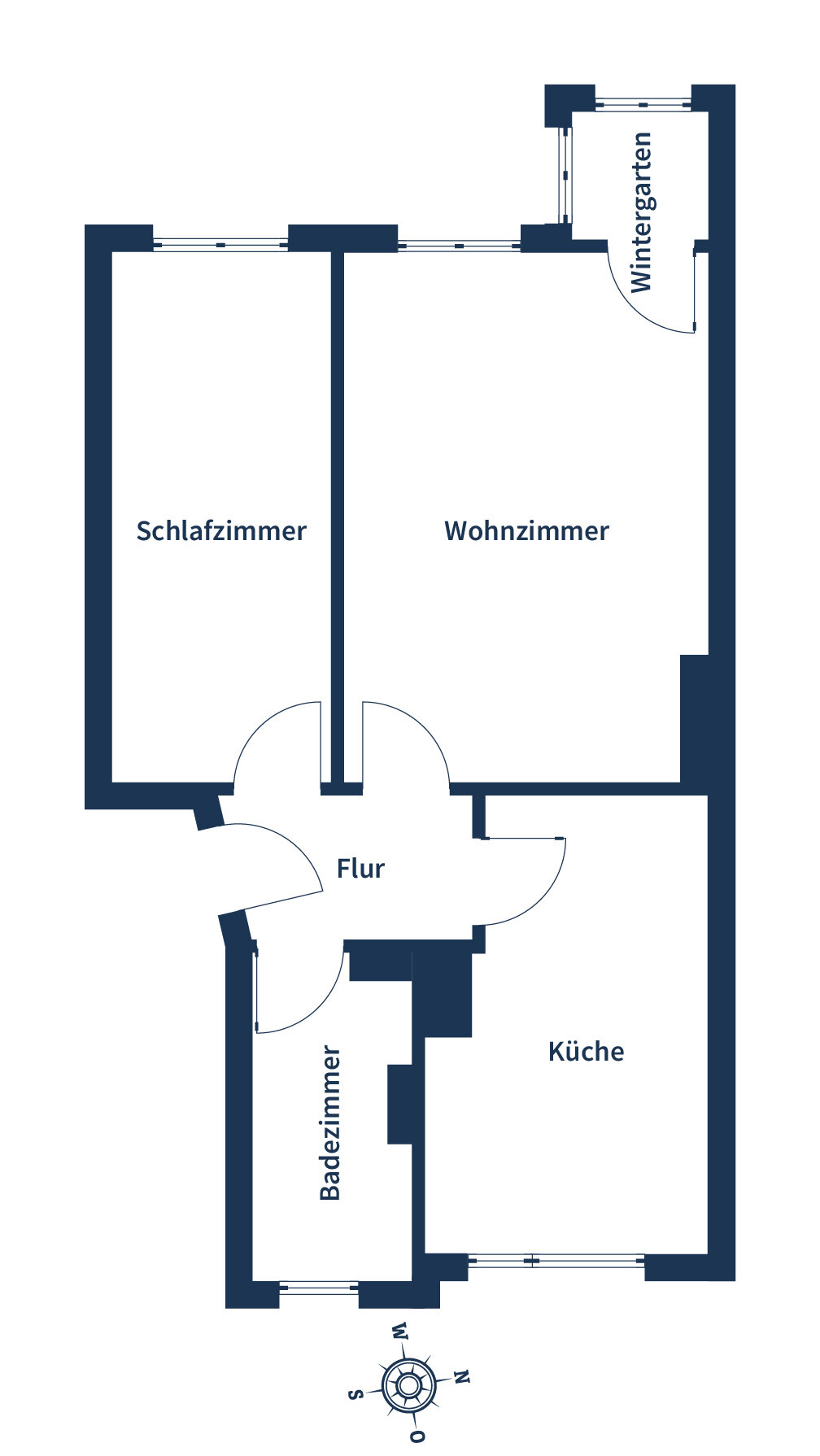 Wohnung zum Kauf 210.000 € 2 Zimmer 48,6 m²<br/>Wohnfläche 1.<br/>Geschoss Alt-Hohenschönhausen Berlin 13055