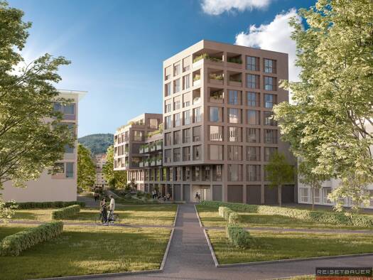 Wohnung zum Kauf - Erstbezug 328.835 € 2,5 Zimmer 49,9 m² 4. Geschoss Kaarstraße 11 und 13 Urfahr Linz 4040