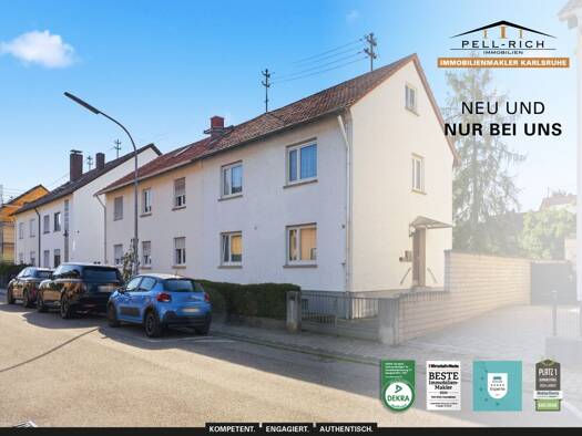 Mehrfamilienhaus zum Kauf 375.000 € 4 Zimmer 105 m² 480 m² Grundstück Neureut Neureut 76149
