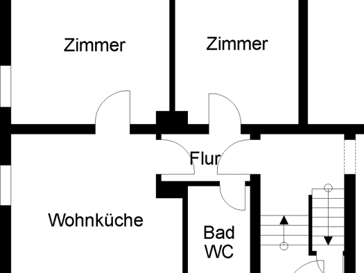 Wohnung zur Miete 489 € 3 Zimmer 50,7 m² EG Wiesestraße 79 Innenstadt Herford 32052