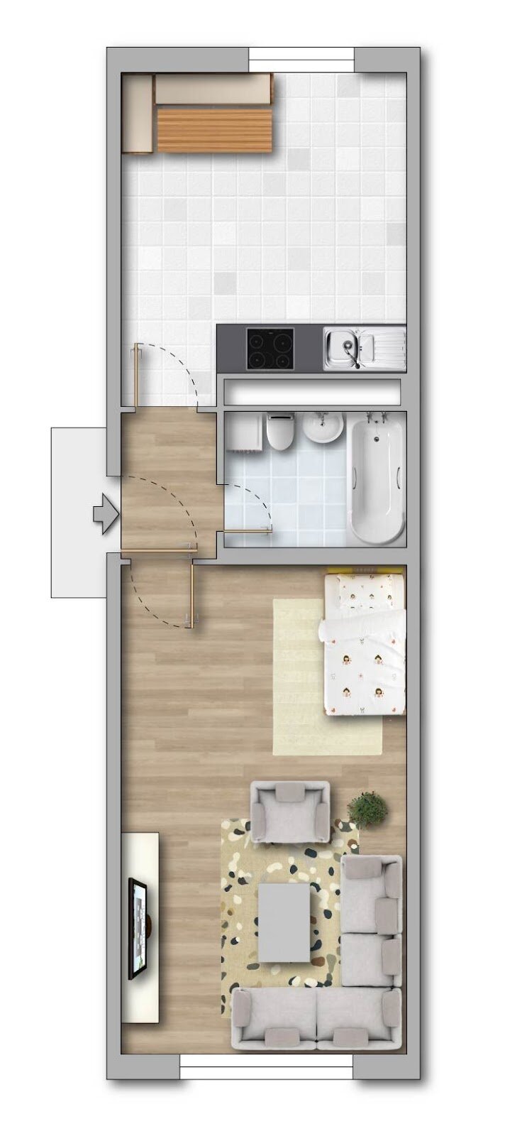 Wohnung zur Miete 250 € 1 Zimmer 39,6 m²<br/>Wohnfläche EG<br/>Geschoss ab sofort<br/>Verfügbarkeit Lausitzer Straße 15 Königshufen Görlitz 02828