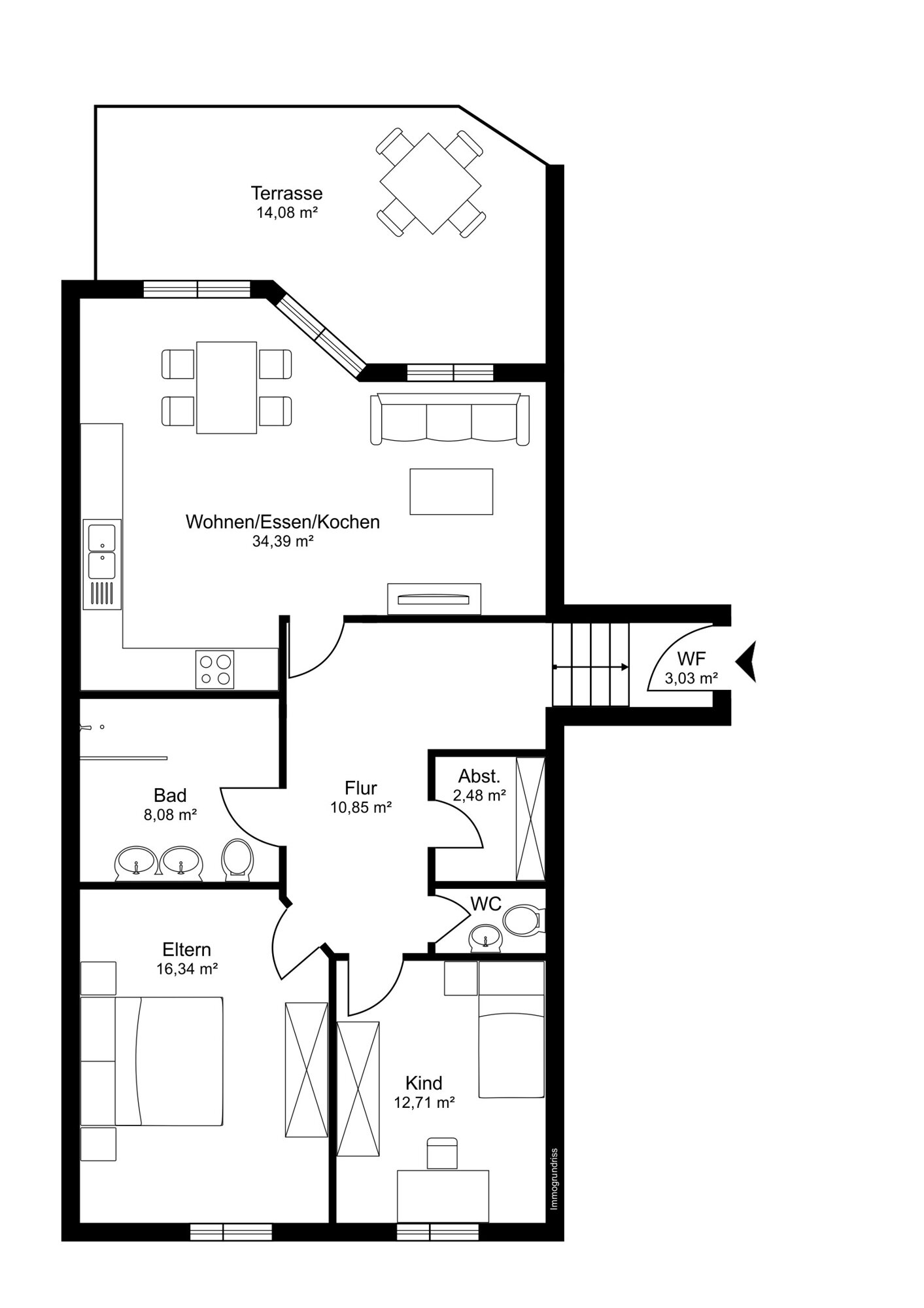 Wohnung zum Kauf 3 Zimmer 88 m²<br/>Wohnfläche Gaißauer Straße 33 Höchst 6973