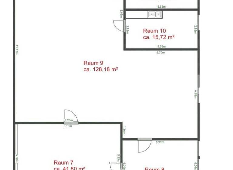 Lagerhalle zur Miete 665 € 221 m² Lagerfläche Ronneburg 07580