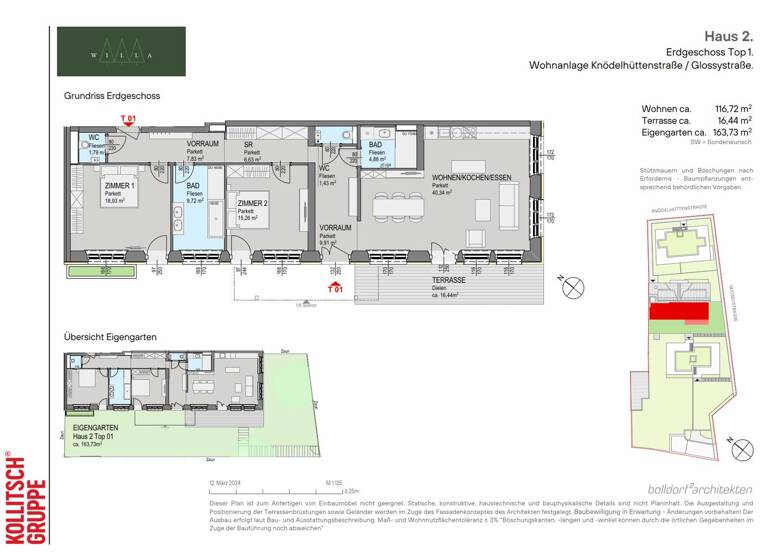 Wohnung zum Kauf 998.000 € 3 Zimmer 116,7 m² Wien 1140