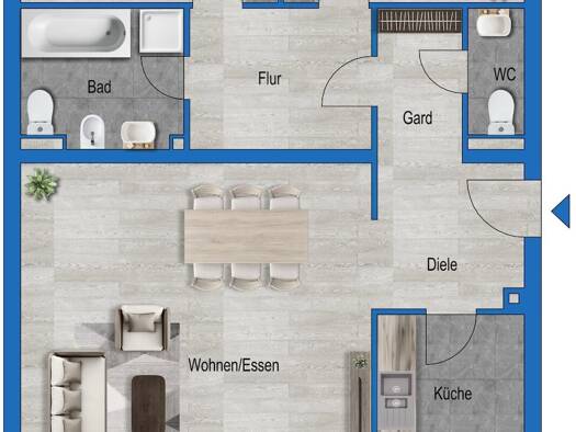 Wohnung zum Kauf 255.000 € 3 Zimmer 109 m² 5. Geschoss St Johann Mitte 66111