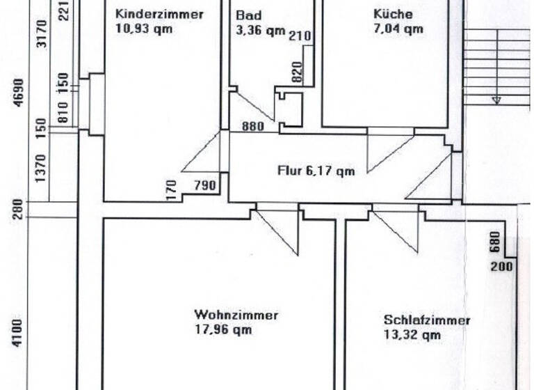 Wohnung zur Miete 429 € 3 Zimmer 59,6 m² EG frei ab 01.07.2026 Goethestraße 14 Braunsbedra 06242