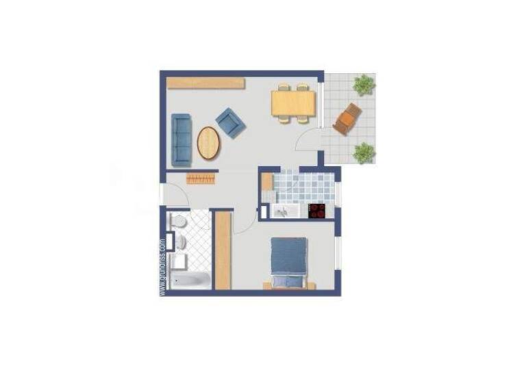 Wohnung zum Kauf provisionsfrei 179.000 € 2 Zimmer 50,5 m² 1. Geschoss Käthe-Kollwitz-Weg 6 Waiblingen 71334