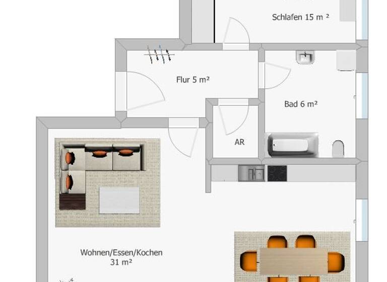 Terrassenwohnung zum Kauf 215.000 € 2 Zimmer 64,8 m² Bodenkirchen 84155