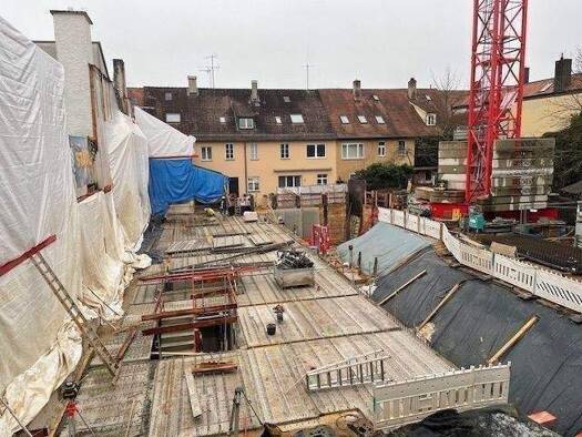 Terrassenwohnung zum Kauf - Erstbezug provisionsfrei 452.270 € 2 Zimmer 45 m² EG Dreikönigstraße 1,3 Innenstadt Erlangen 91054