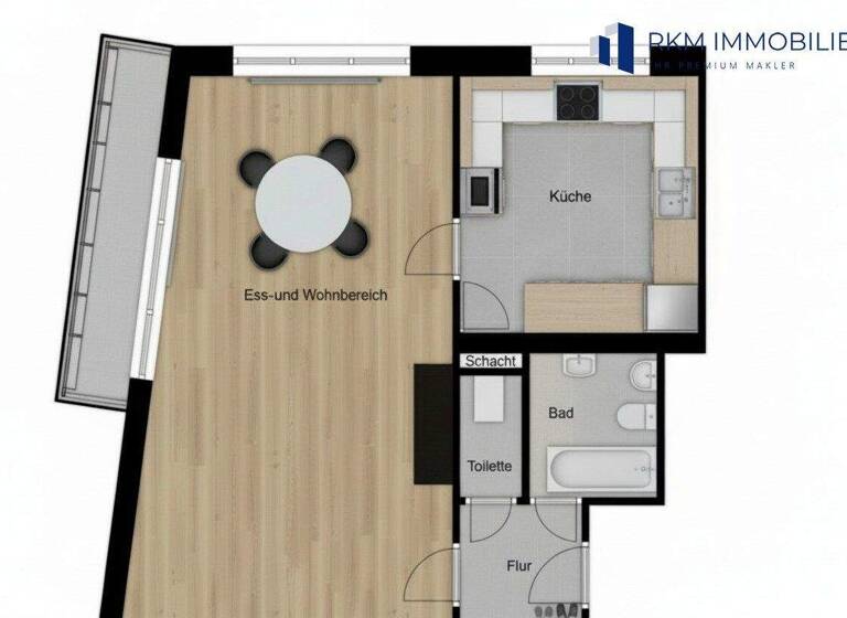 Studio zum Kauf 209.000 € 1 Zimmer 47,3 m² 1. Geschoss Wien 1110