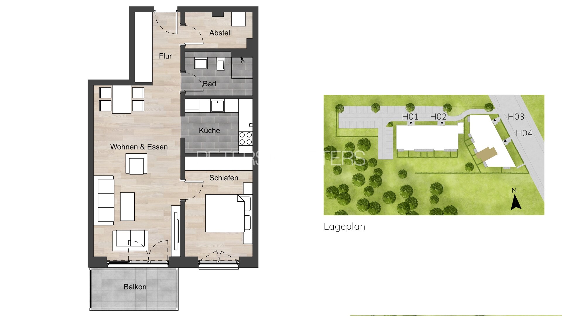 Wohnung zur Miete 899 € 2 Zimmer 64,6 m²<br/>Wohnfläche 2.<br/>Geschoss Gadeland Neumünster 24539