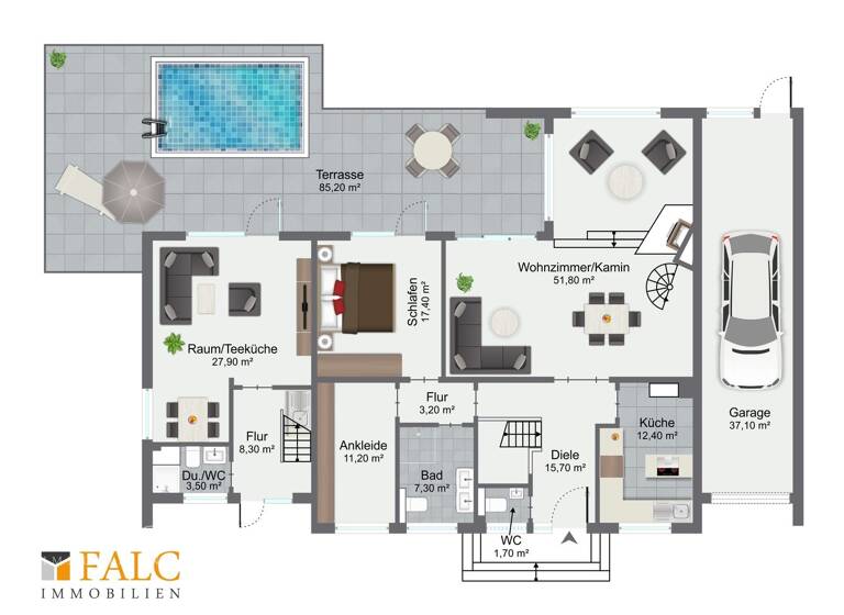 Büro zum Kauf provisionsfrei 1.199.000 € 7 Zimmer 123,7 m² Bürofläche Pulheim 50259