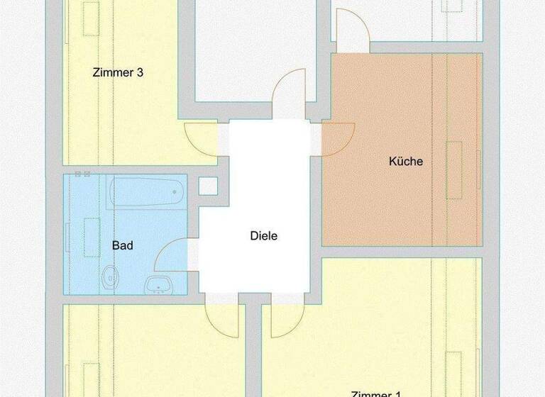 Wohnung zur Miete 350 € 3 Zimmer 66 m² 2. Geschoss frei ab 01.05.2026 Berliner Straße 4 Bersenbrück 49593