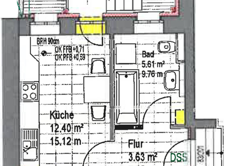 Wohnung zur Miete 500 € 2 Zimmer 49,4 m² EG frei ab 01.07.2026 Grunertstraße 2 Mockau-Süd Leipzig 04357