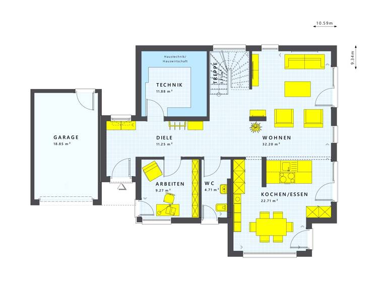 Einfamilienhaus zum Kauf 456.953 € 6 Zimmer 164 m² 818 m² Grundstück Wiesenburg Wiesenburg/Mark 14827