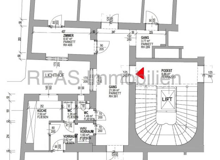 Büro zur Miete 16 € 6 Zimmer 159 m² Bürofläche Wien 1090