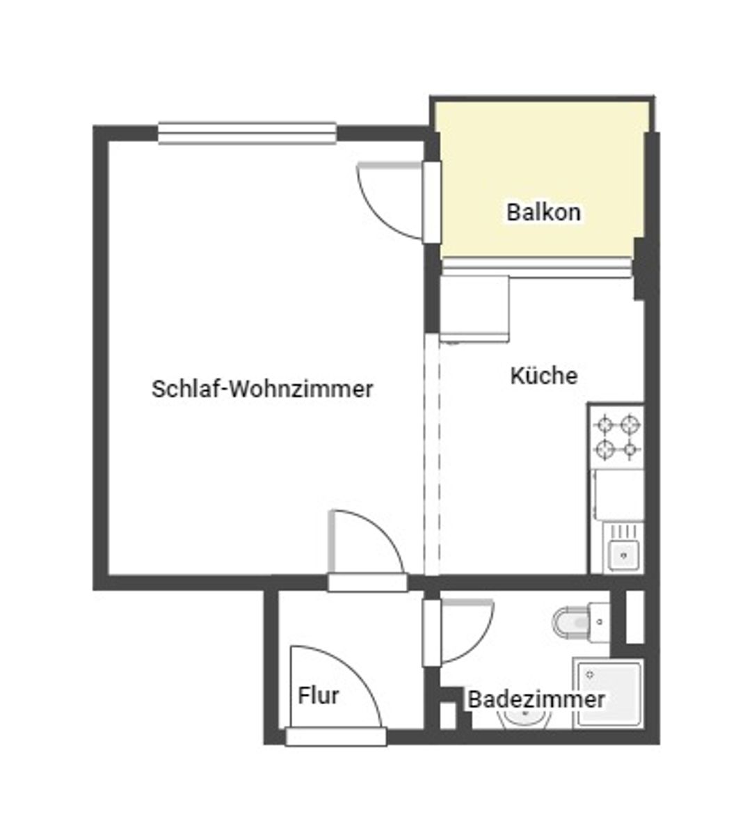 Immobilie zum Kauf als Kapitalanlage geeignet 95.000 € 1 Zimmer 29,7 m²<br/>Fläche Hausen Obertshausen 63179