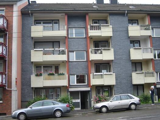 Wohnung zur Miete nur mit Wohnberechtigungsschein 398 € 2 Zimmer 57,7 m² 2. Geschoss frei ab 01.11.2026 Aktienstr. 131 Eppinghofen Mülheim/Ruhr 45473