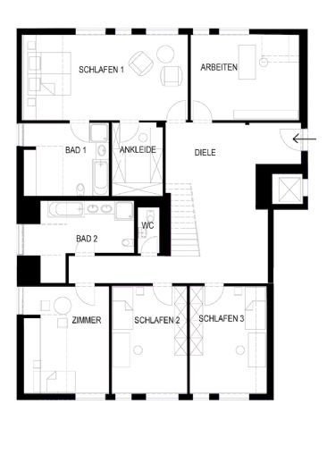 Wohnung zur Miete 4.950 € 6 Zimmer 271 m²<br/>Wohnfläche 6.<br/>Geschoss Haidhauser Str. 4 Haidhausen - Nord München 81675