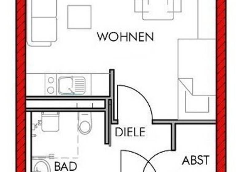 Wohnung zur Miete 634 € 1 Zimmer 23,8 m²<br/>Wohnfläche 4.<br/>Geschoss Geisseestraße 25-29 St Leonhard Nürnberg 90439