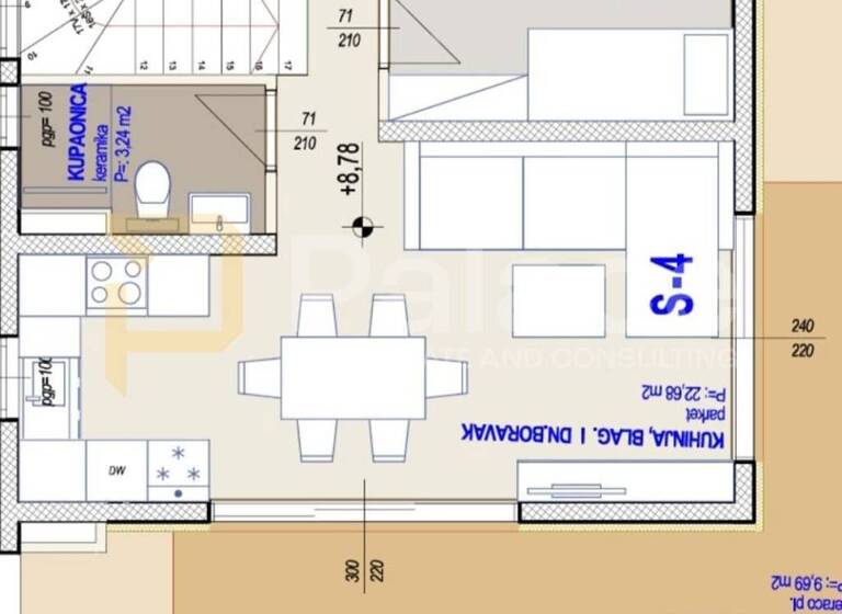Wohnung zum Kauf 395.000 € 3 Zimmer 115 m² 2. Geschoss Kastela