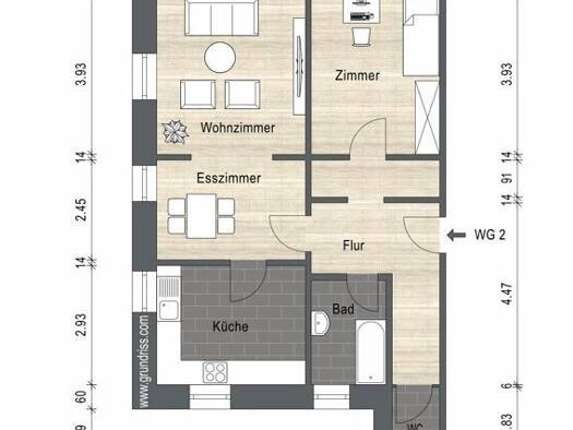 Wohnung zum Kauf 209.000 € 2 Zimmer 64,9 m² Vögisheim Müllheim 79379