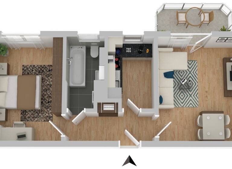 Wohnung zur Miete 333 € 2 Zimmer 47,5 m² 1. Geschoss frei ab 01.06.2026 Straße der Freundschaft 8 Zella-Mehlis 98544