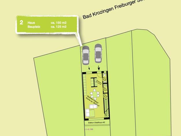 Reihenmittelhaus zum Kauf - Erstbezug provisionsfrei 659.999 € 5 Zimmer 150 m² 125 m² Grundstück Bad Krozingen Bad Krozingen 79189