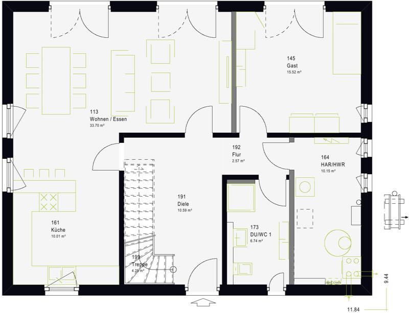 Einfamilienhaus zum Kauf provisionsfrei 451.500 € 10 Zimmer 184 m²<br/>Wohnfläche 599 m²<br/>Grundstück Lorup 26901