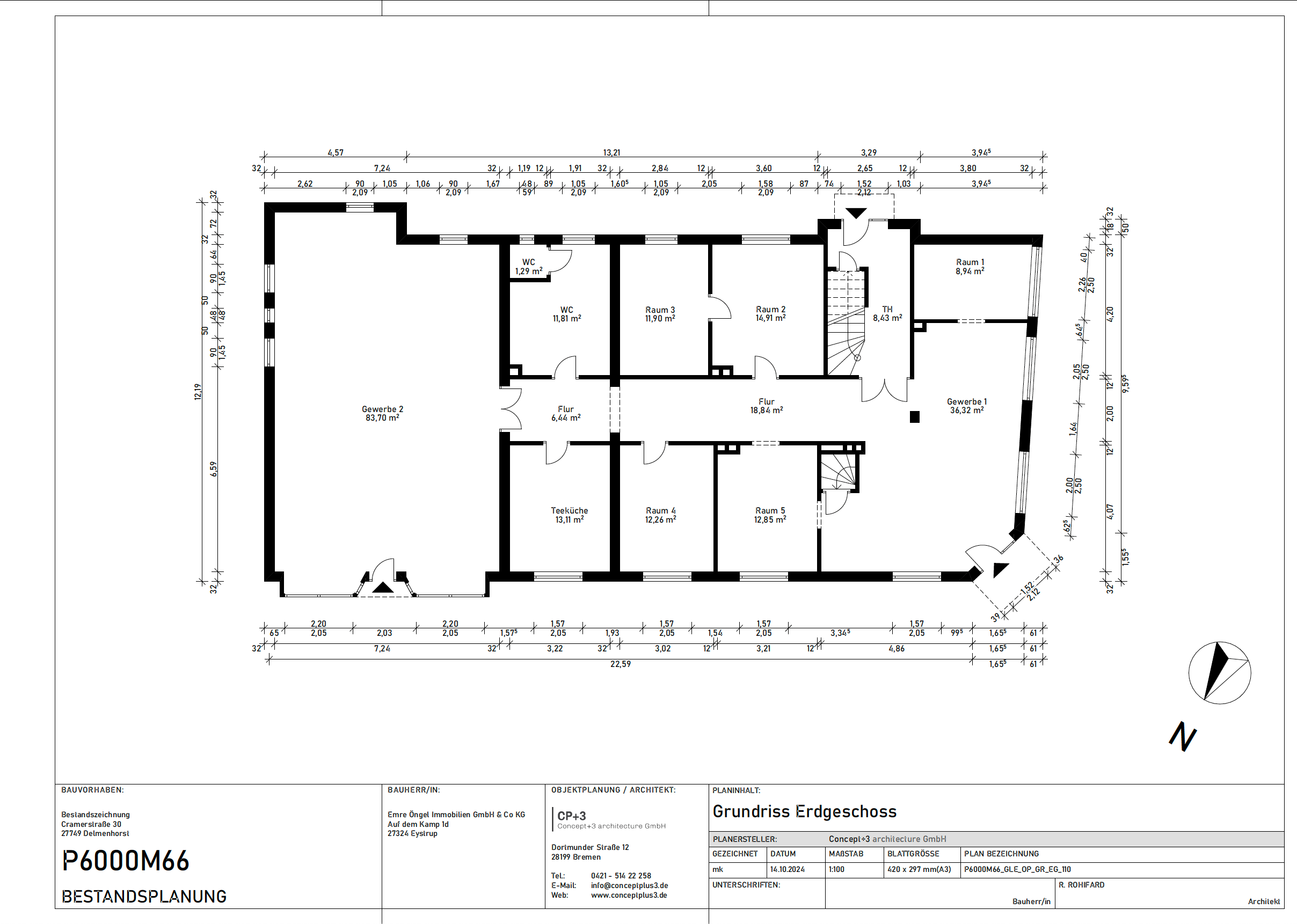 Immobilie zum Kauf als Kapitalanlage geeignet 645.000 € 17 Zimmer 442 m²<br/>Fläche 626 m²<br/>Grundstück Mitte - Wiekhorn Delmenhorst 27749