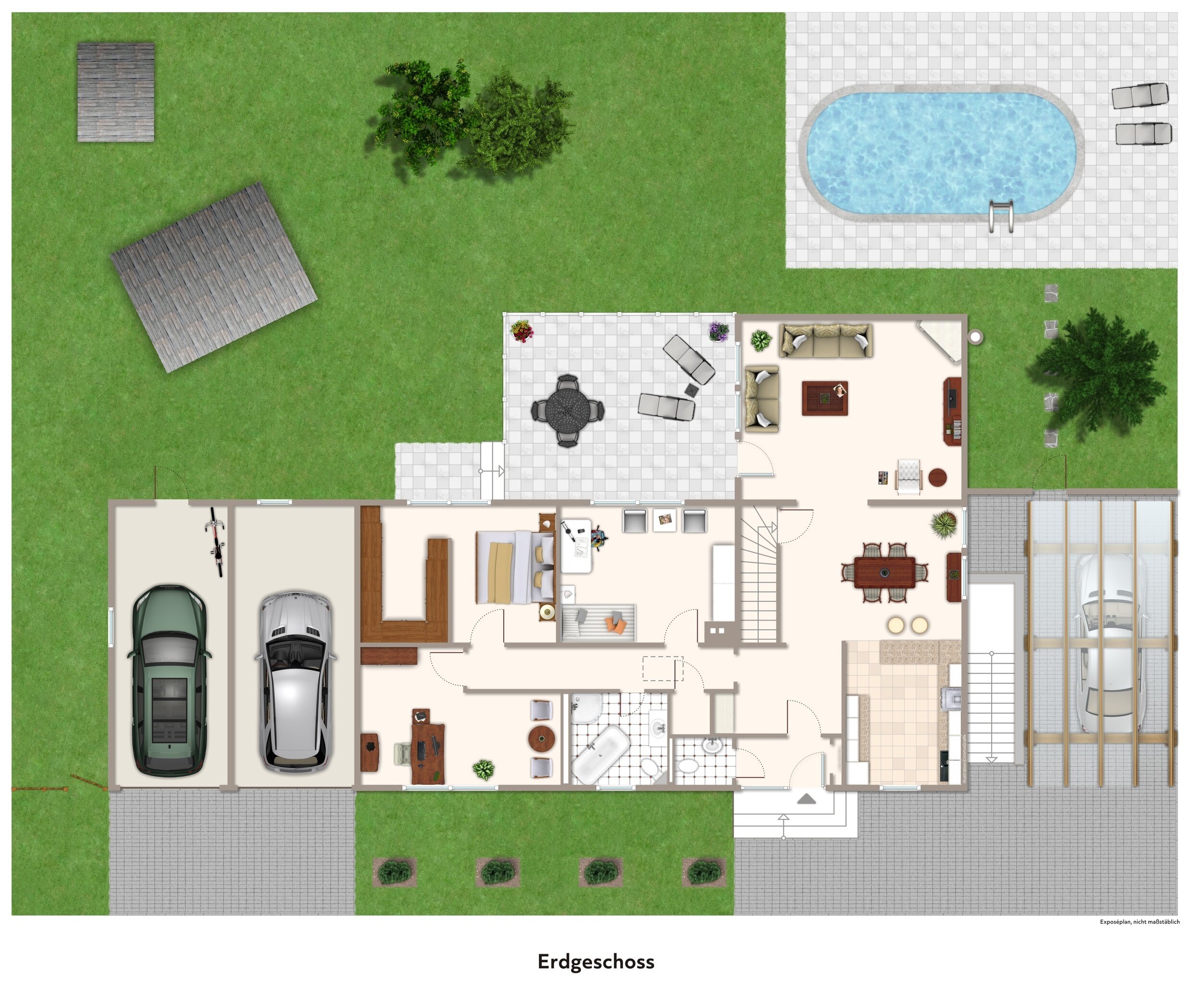 Bungalow zum Kauf 499.000 € 4 Zimmer 135 m²<br/>Wohnfläche 757 m²<br/>Grundstück Meerholz Gelnhausen 63571