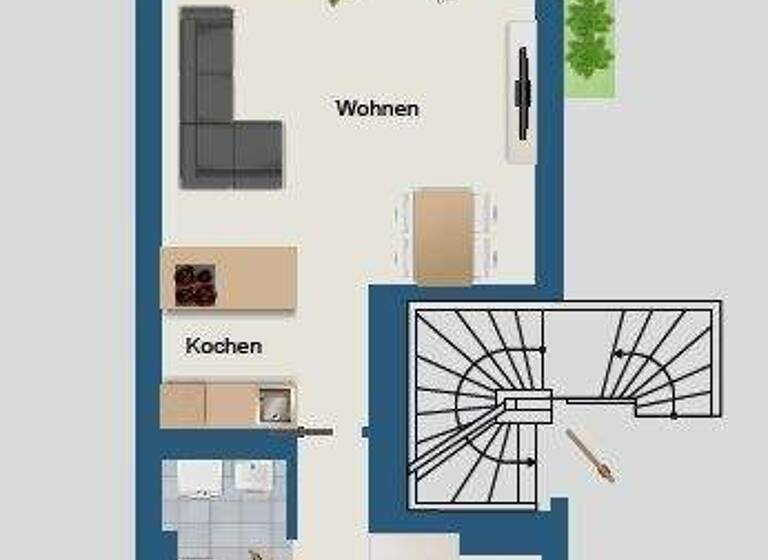 Terrassenwohnung zur Miete - Erstbezug 878 € 2 Zimmer 65 m² 1. Geschoss frei ab sofort Große Brauhausstr. 15 Altstadt Halle 06108