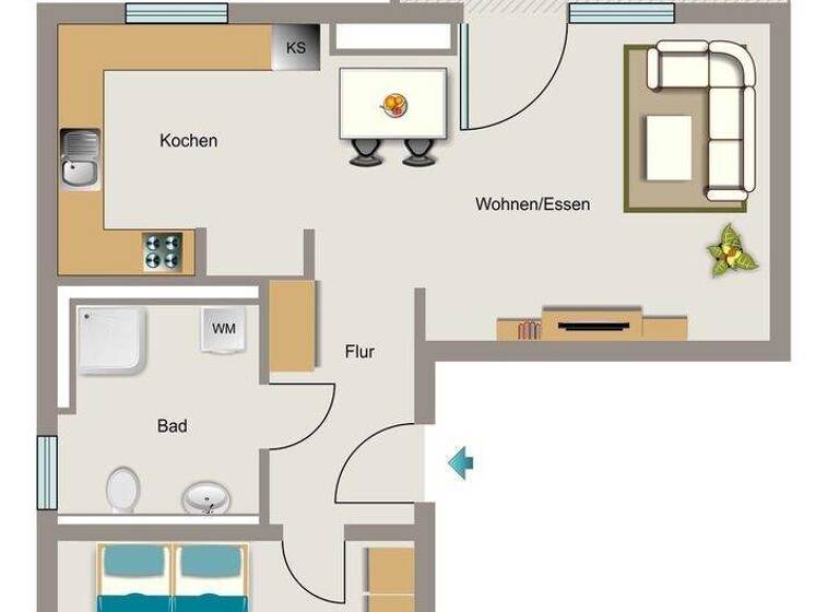 Wohnung zur Miete - Erstbezug 786 € 2 Zimmer 52,4 m² frei ab 01.08.2026 Großer Einberg 4 Wiemelhausen Bochum 44789