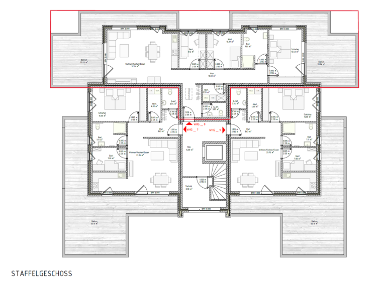 Penthouse zur Miete 1.300 € 4 Zimmer 136 m² Ostrhauderfehn 26842