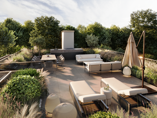 Penthouse zum Kauf - Neubau provisionsfrei 6.679.120 € 5 Zimmer 309,1 m² 1. Geschoss frei ab sofort Stuberstraße 25 Neuhausen-Nymphenburg München 80638