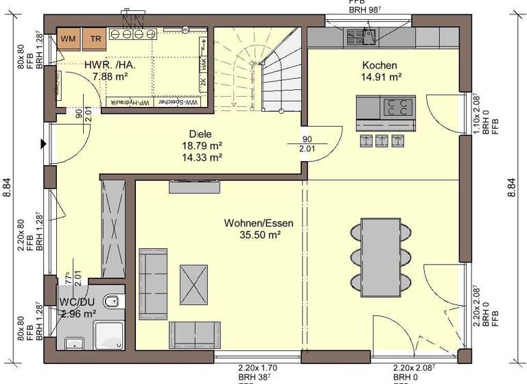 Einfamilienhaus zum Kauf - Erstbezug provisionsfrei 461.162 € 6 Zimmer 154 m² 450 m² Grundstück Biestow Rostock 18059