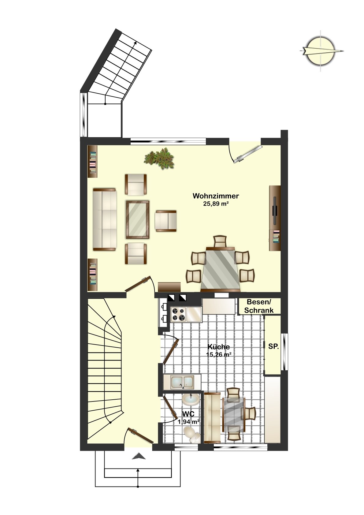 Reihenendhaus zum Kauf 550.000 € 6 Zimmer 142 m²<br/>Wohnfläche 275 m²<br/>Grundstück Waldaustr. 38 Schweinau Nürnberg 90441