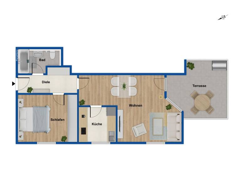 Wohnung zum Kauf 225.000 € 2 Zimmer 52 m²<br/>Wohnfläche EG<br/>Geschoss Innenstadt Augsburg 86150