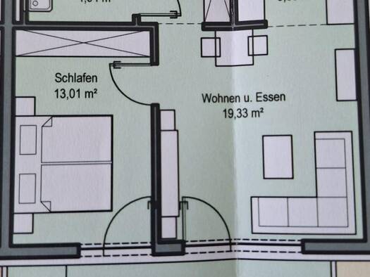 Wohnung zur Miete 540 € 2 Zimmer 52 m² Geschoss 1/2 frei ab 01.12.2026 Schulstraße 3 Krautheim 74238
