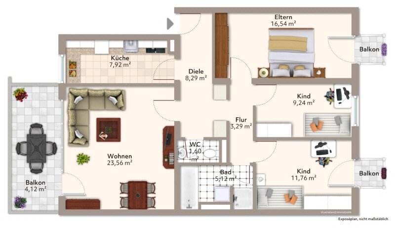 Wohnung zum Kauf 498.000 € 4 Zimmer 90 m²<br/>Wohnfläche Dachau Dachau 85221