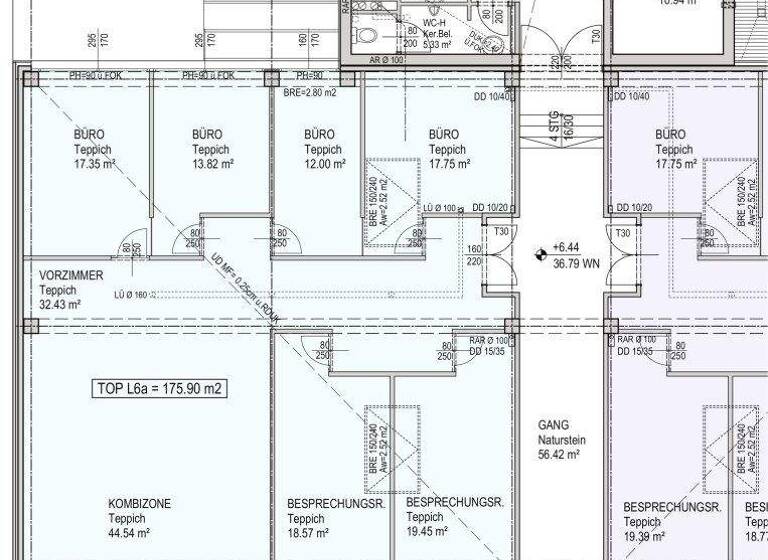 Büro zur Miete 6,50 € 7 Zimmer Wien 1230
