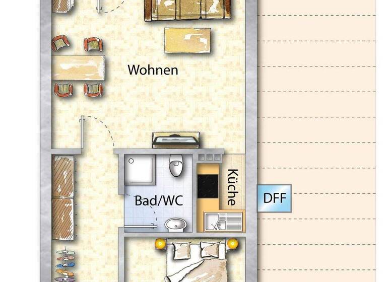 Wohnung zum Kauf 118.000 € 2 Zimmer 49,3 m² 3. Geschoss Wehrhalden Herrischried 79737