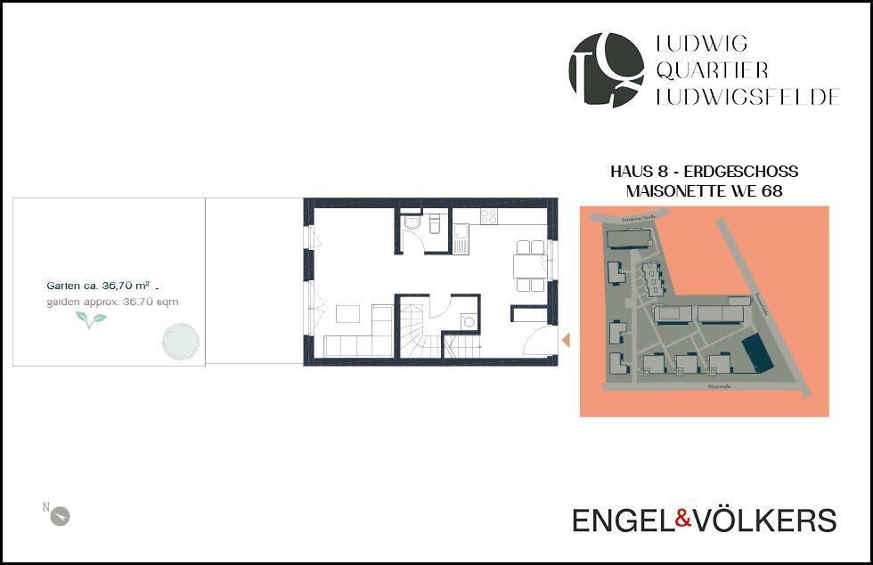 Maisonette zum Kauf 536.000 € 4 Zimmer 103,2 m²<br/>Wohnfläche EG<br/>Geschoss ab sofort<br/>Verfügbarkeit Donaustraße 2a Ludwigsfelde Ludwigsfelde 14974