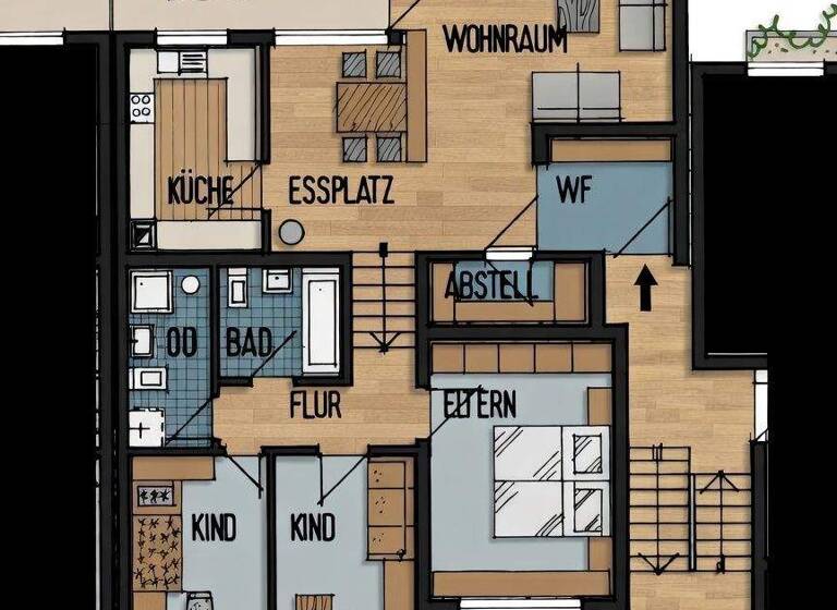 Wohnung zum Kauf 383.000 € 4,5 Zimmer 104,1 m² Heutingsheim Freiberg am Neckar 71691