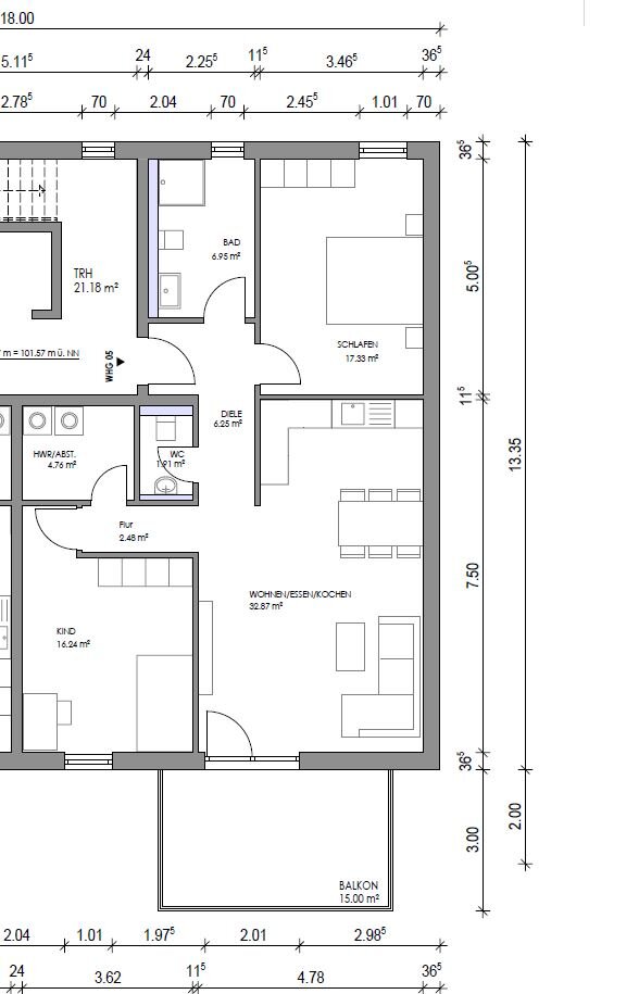 Wohnung zum Kauf provisionsfrei 606.272 € 3 Zimmer 94,7 m²<br/>Wohnfläche Griesheim Frankfurt 65933