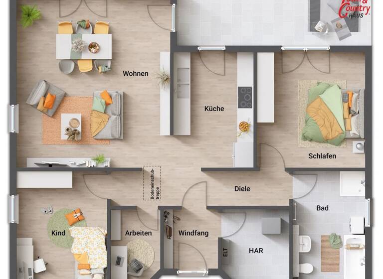 Bungalow zum Kauf provisionsfrei 294.470 € 4 Zimmer 107,7 m²<br/>Wohnfläche 860 m²<br/>Grundstück Schleswig 24837